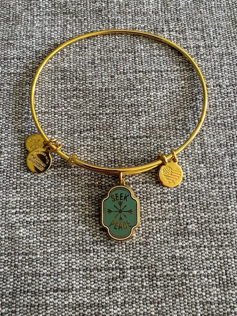 Alex and Ani Gold-Tone Bracelets with Assorted Charms